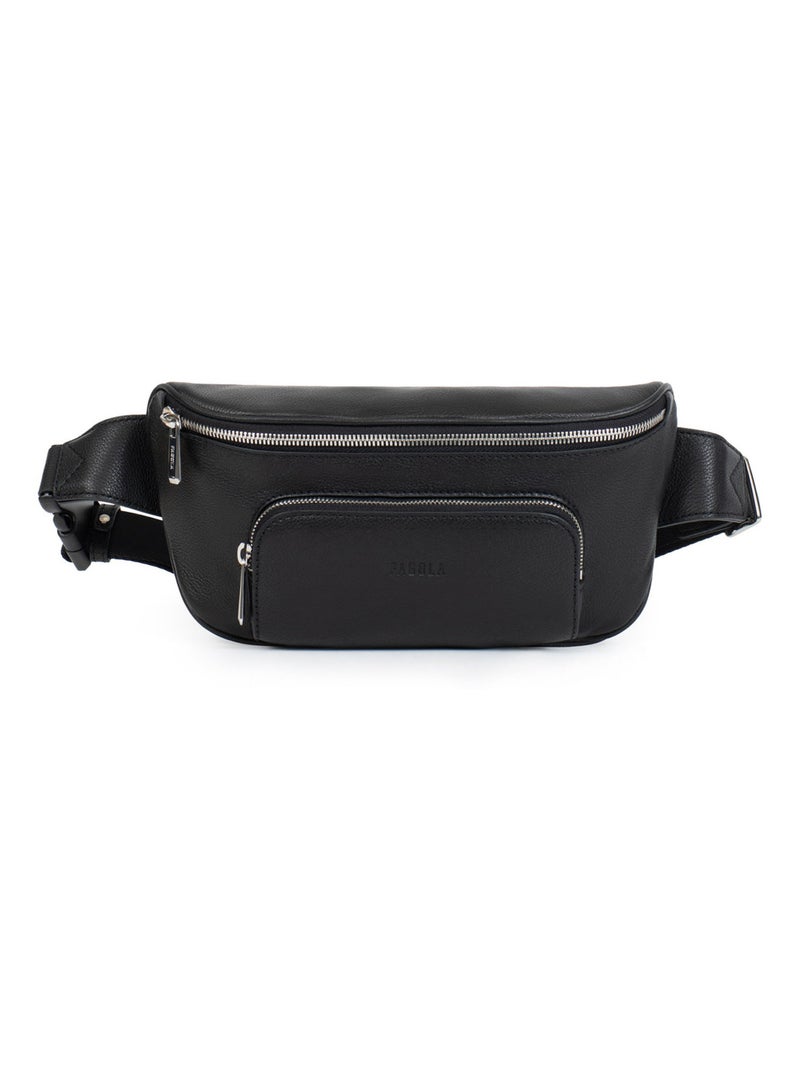 Sac banane - Cuir - Collection Marta Noir - Kiabi