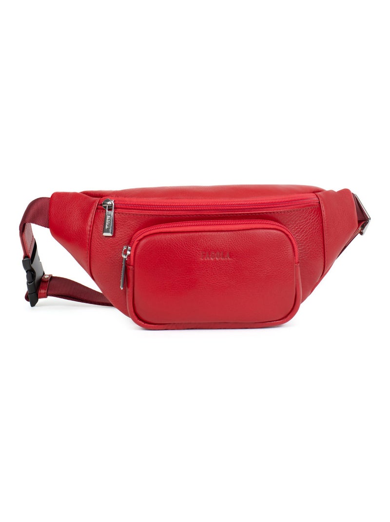 Sac banane - Cuir - Collection Marta Rouge foncé - Kiabi