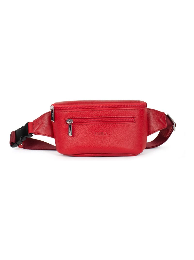 Sac banane - Cuir - Marta Rouge foncé - Kiabi