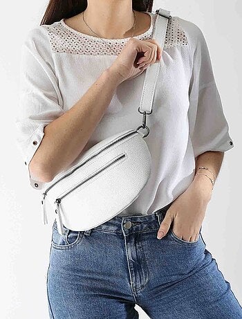 Sac Banane Caviar Cuir Milano Cuir De Vachette