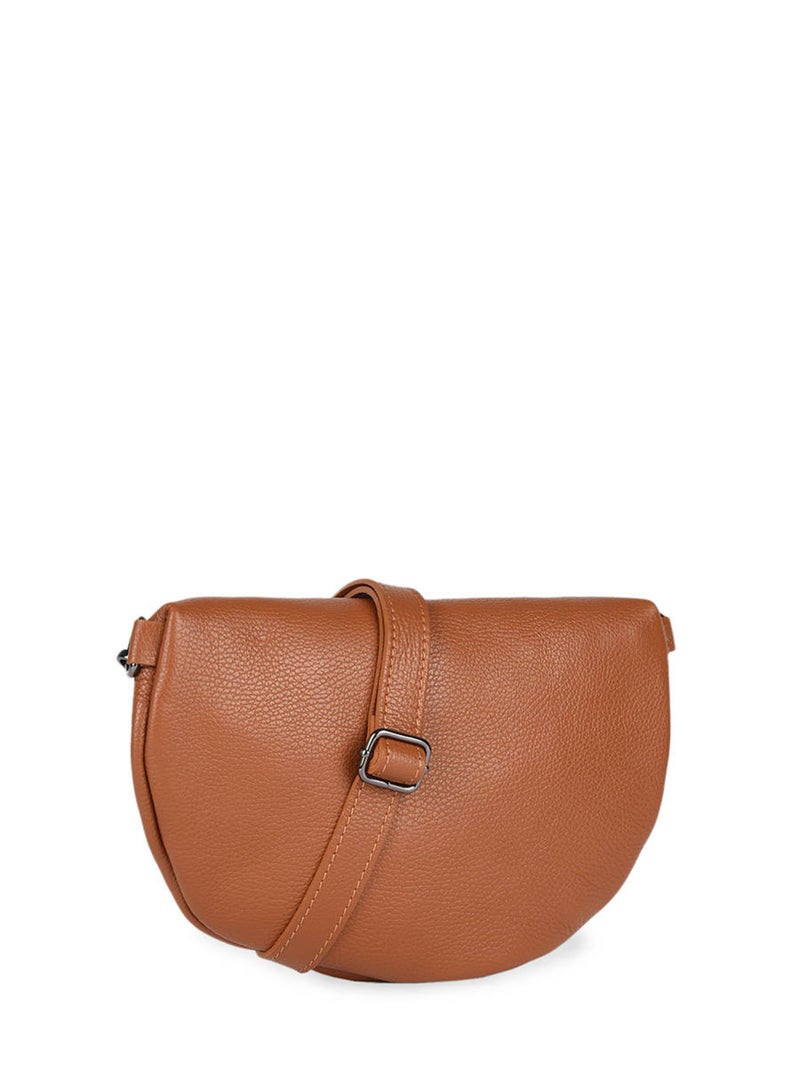 Sac Banane Caviar Cuir Milano Cuir De Vachette Marron tabac - Kiabi
