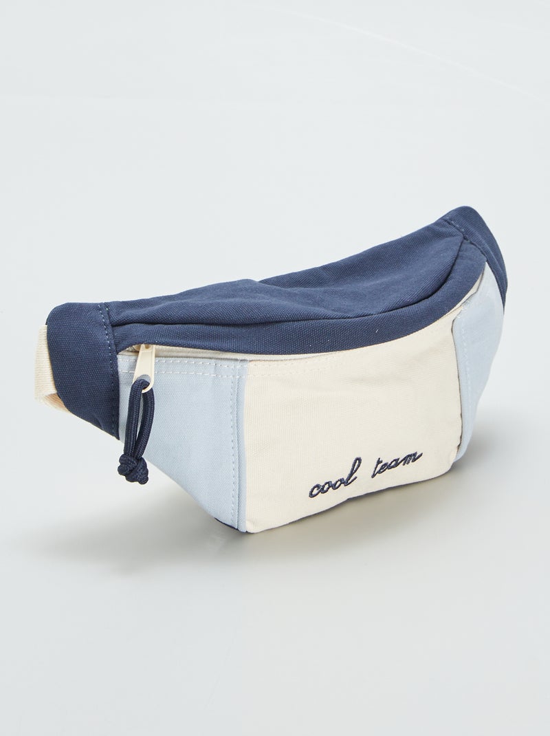 Sac banane colorblock Bleu - Kiabi