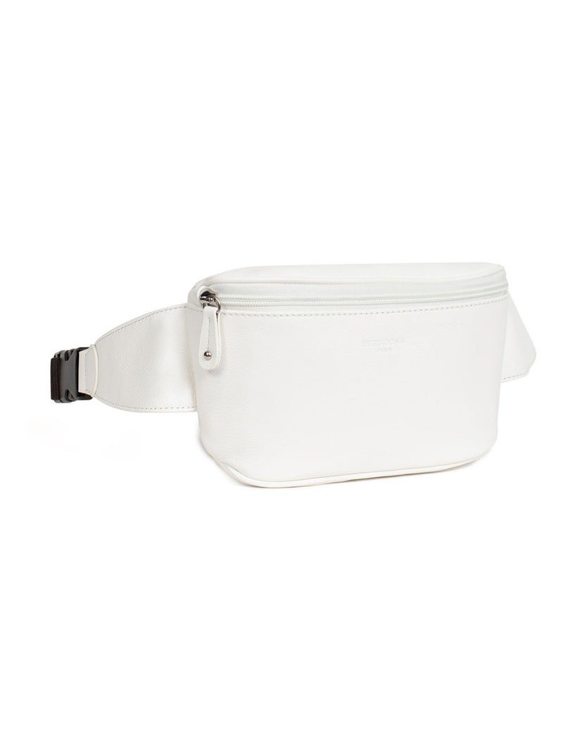 Sac banane  cuir confort hexagona Blanc - Kiabi