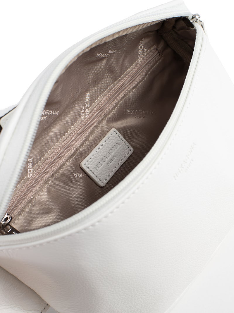 Sac banane  cuir confort hexagona Blanc - Kiabi