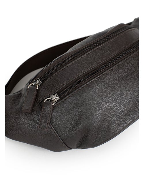 Sac banane  cuir confort hexagona - Kiabi