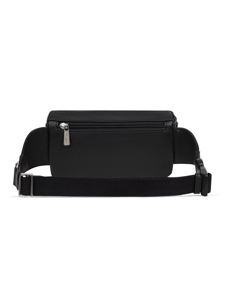 Sac banane  Cuir CONFORT Noir - Kiabi