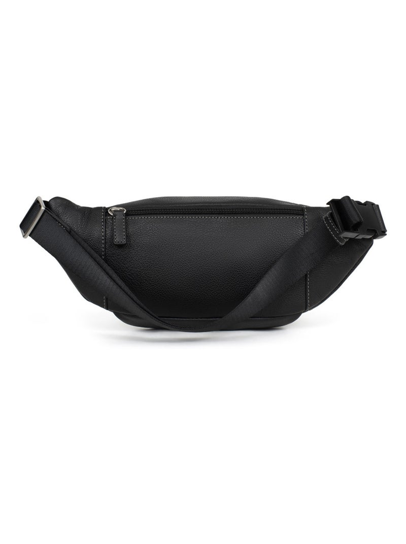 Sac banane  Cuir CONFORT Noir - Kiabi