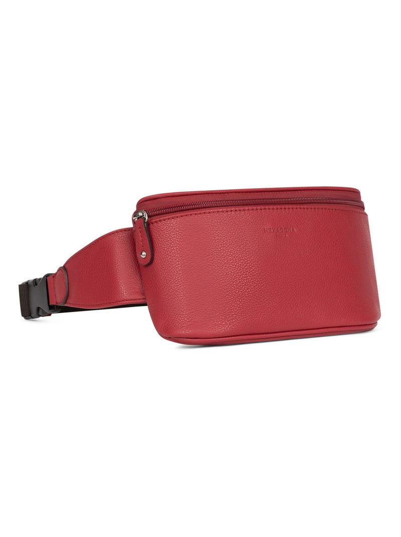 Sac banane  Cuir CONFORT Rouge foncé - Kiabi