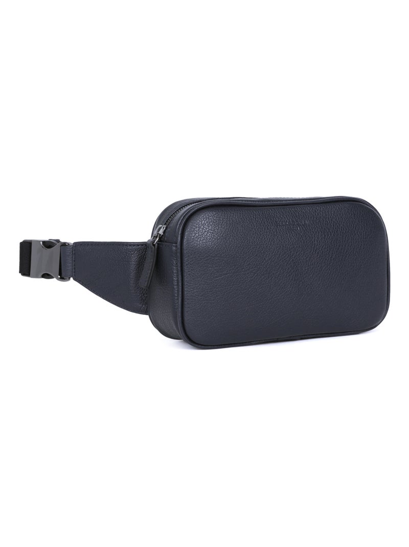 Sac banane  Cuir ENCORE Bleu marine - Kiabi