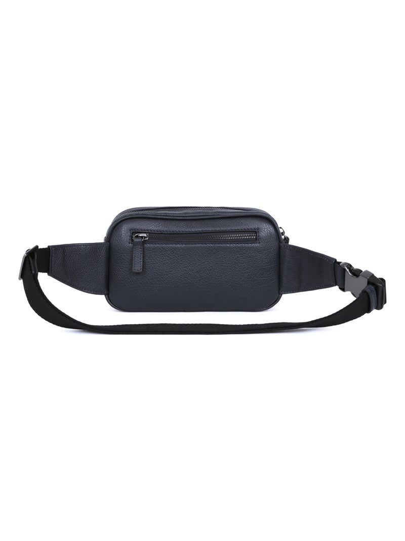 Sac banane  Cuir ENCORE Bleu marine - Kiabi