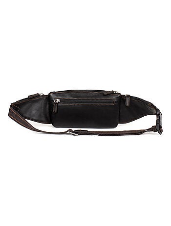 Sac banane cuir félin hexagona