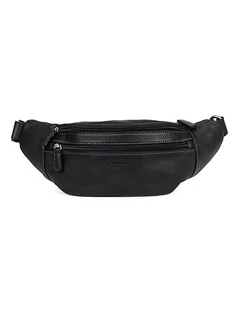Sac banane cuir félin hexagona