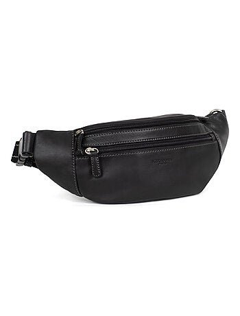 Sac banane cuir félin hexagona
