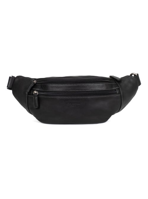 Sac banane  cuir félin hexagona - Kiabi