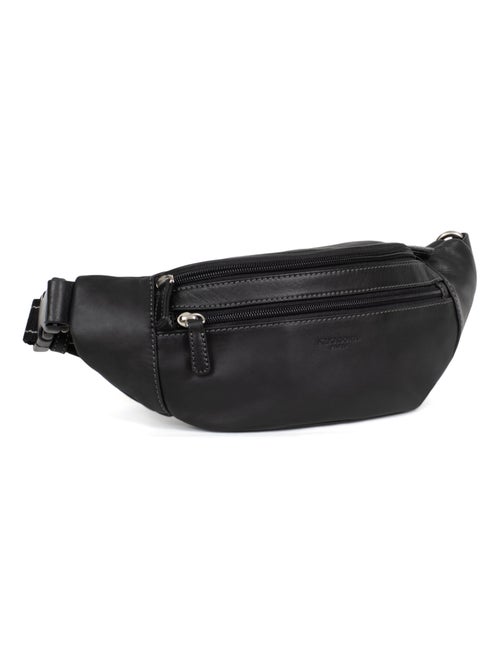 Sac banane  cuir félin hexagona - Kiabi