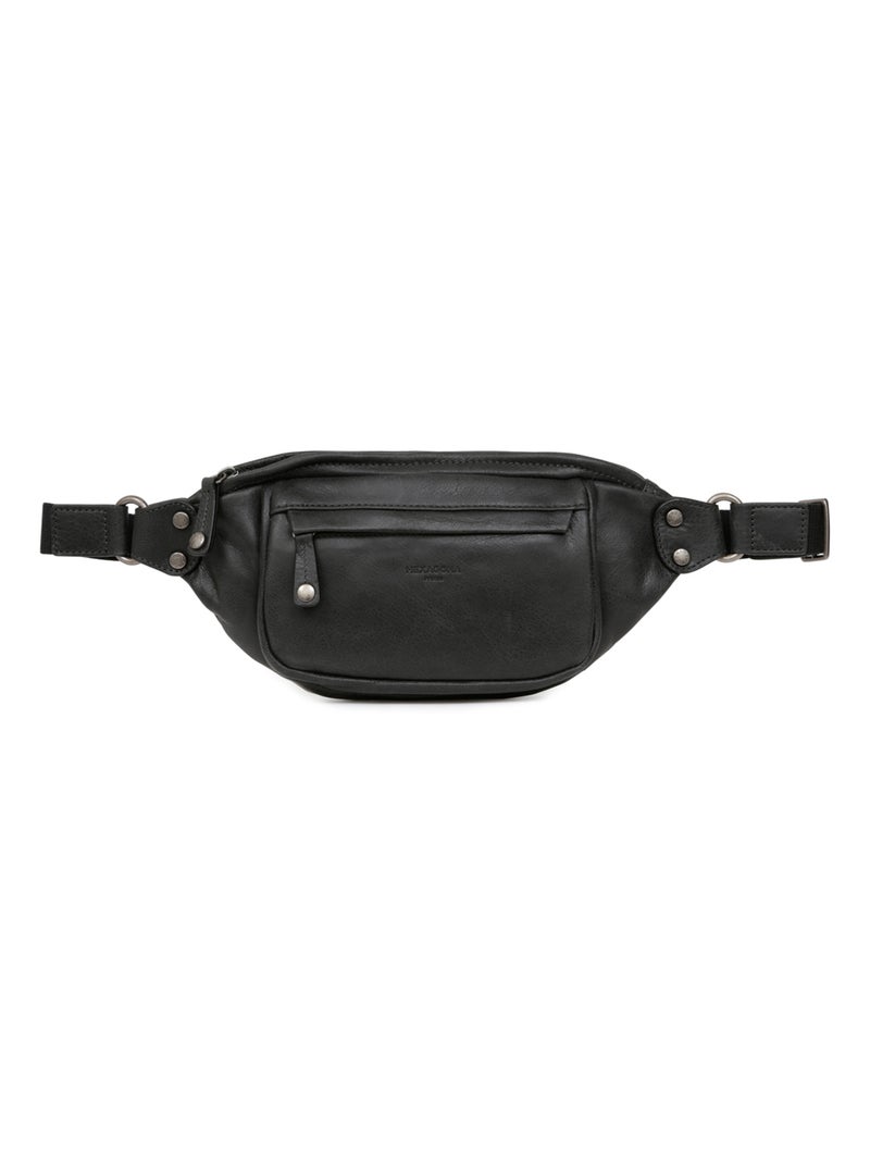 Sac banane  Cuir INSTINCT Noir - Kiabi