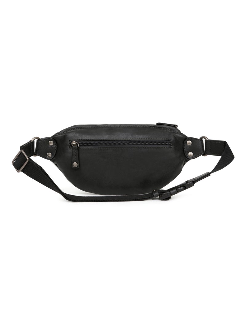 Sac banane  Cuir INSTINCT Noir - Kiabi