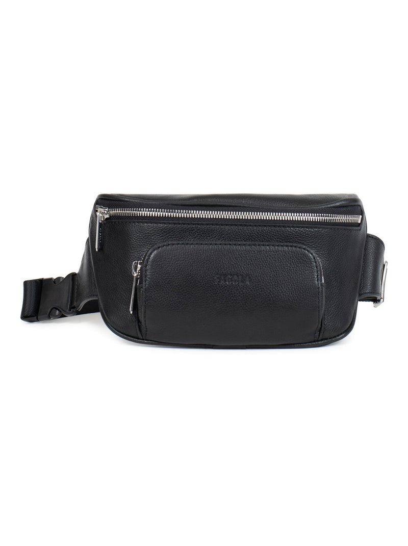 Sac banane cuir Marta Noir - Kiabi