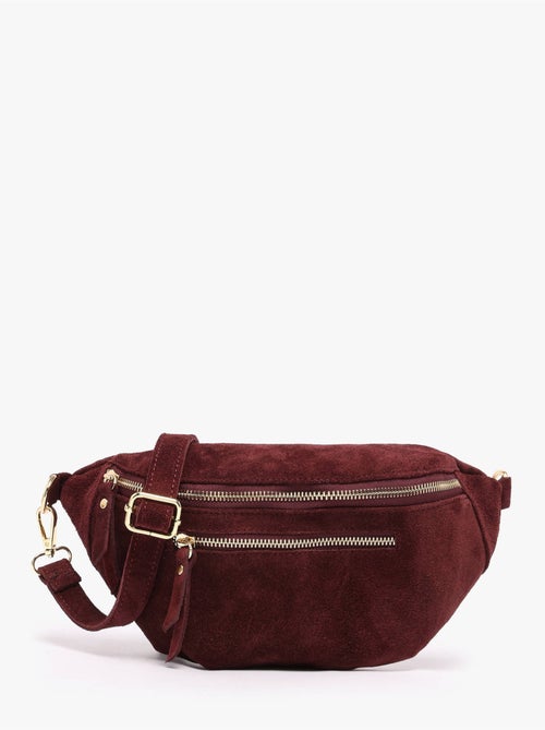 Sac banane cuir milano cuir de vachette - Kiabi Sac banane cuir milano cuir de vachette - Kiabi