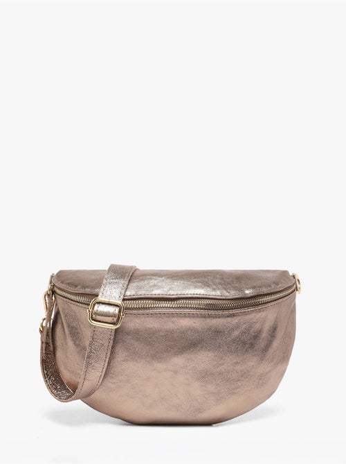 Sac banane cuir milano cuir de vachette - Kiabi Sac banane cuir milano cuir de vachette - Kiabi