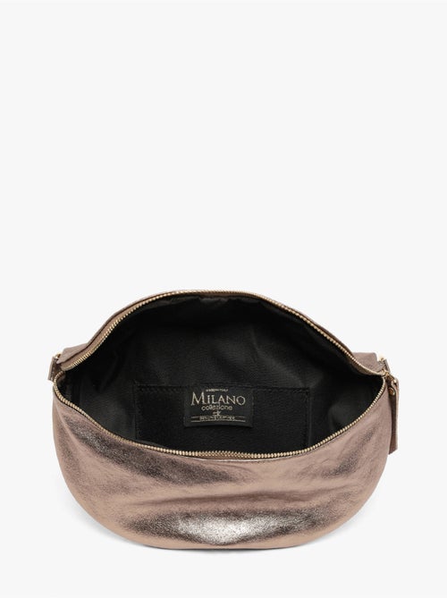 Sac banane cuir milano cuir de vachette - Kiabi Sac banane cuir milano cuir de vachette - Kiabi