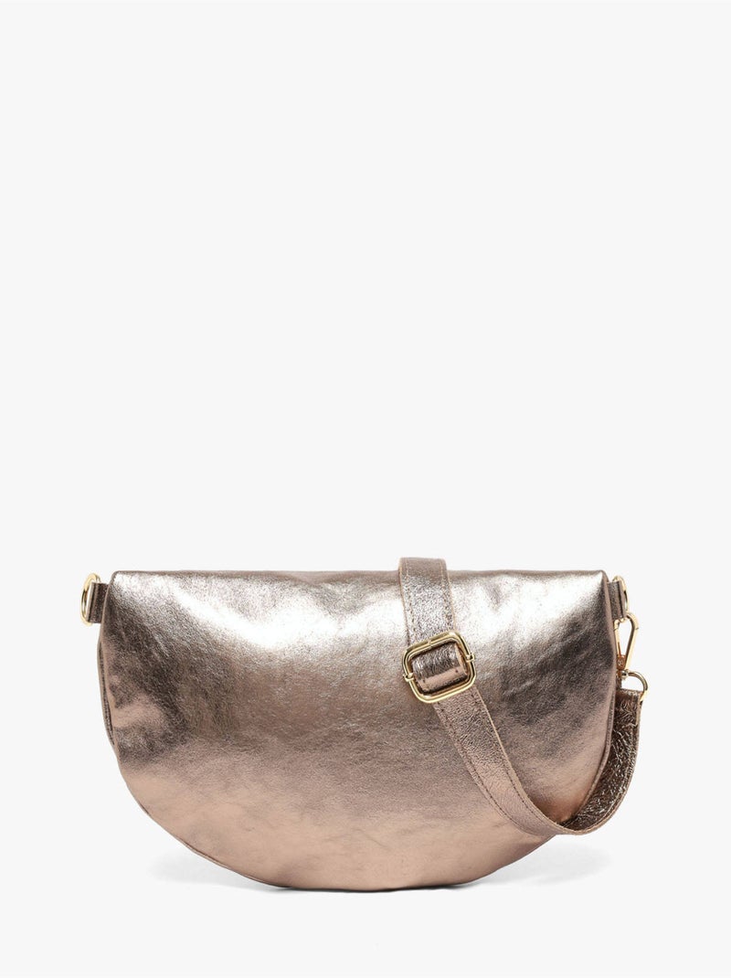 Sac banane cuir milano cuir de vachette Bronze - Kiabi