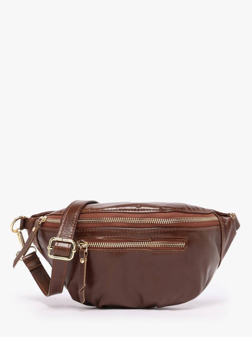 Sac banane cuir milano cuir de vachette - Kiabi Sac banane cuir milano cuir de vachette - Kiabi