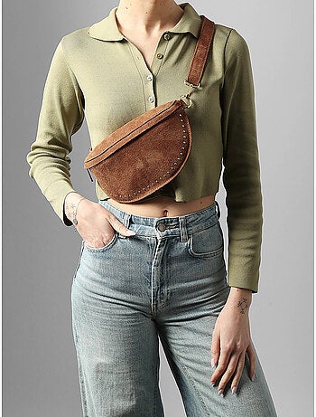 Sac banane cuir milano cuir de vachette