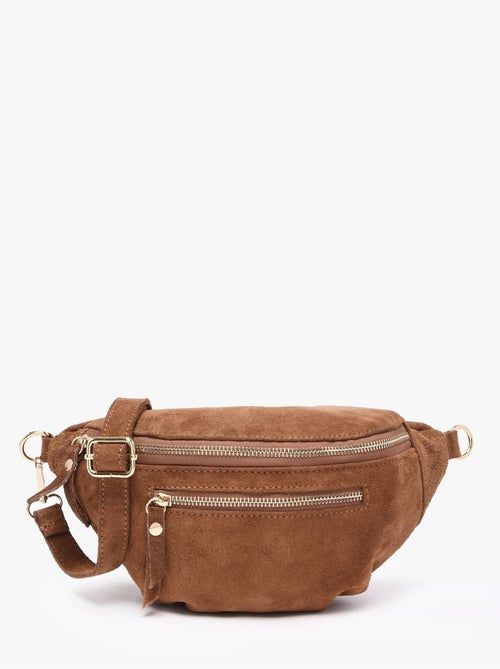 Sac banane cuir milano cuir de vachette - Kiabi