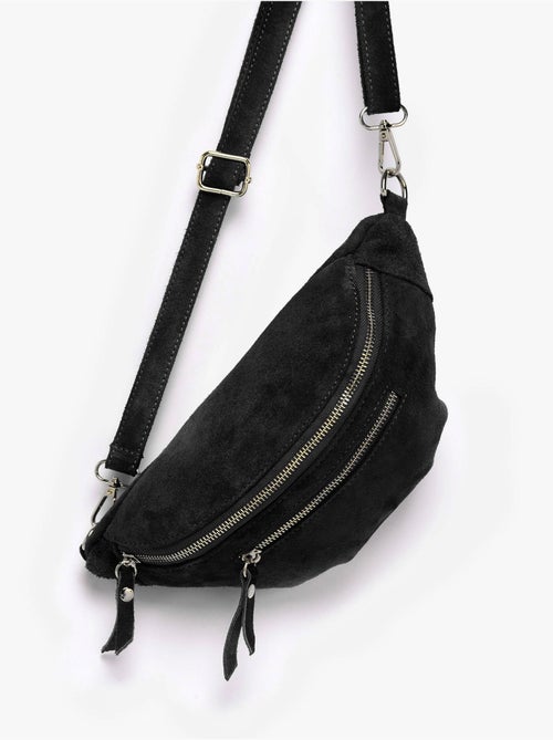 Sac banane cuir milano cuir de vachette - Kiabi