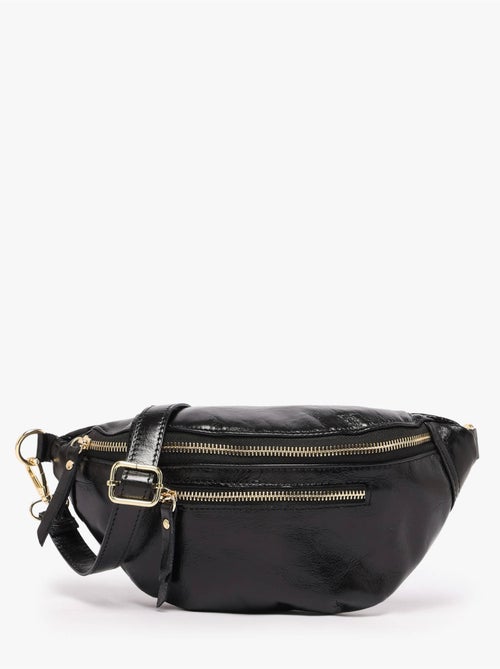Sac banane cuir milano cuir de vachette - Kiabi