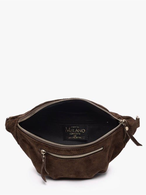 Sac banane cuir milano cuir de vachette - Kiabi