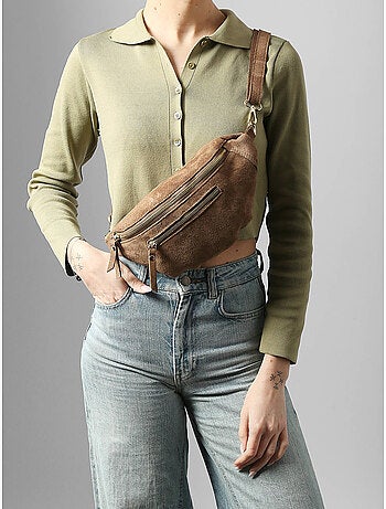 Sac banane cuir milano cuir de vachette