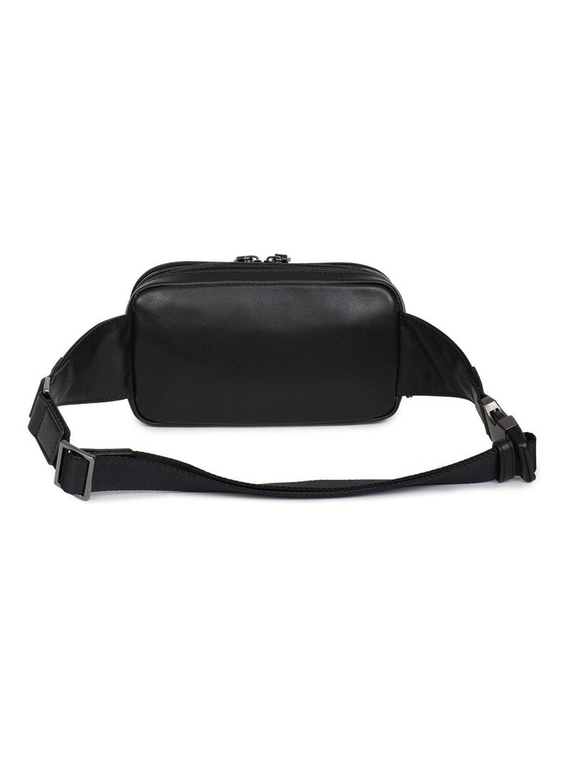 Sac banane  Cuir SOFT STUDIO Noir - Kiabi