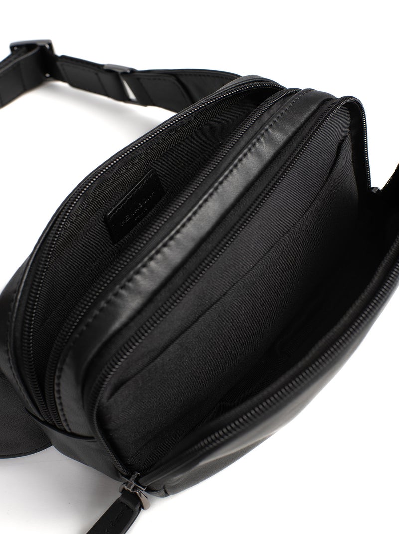 Sac banane  Cuir SOFT STUDIO Noir - Kiabi