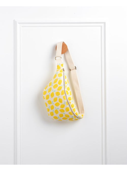 Sac banane en gaze de coton imprimé citron - SAUTHON - Kiabi