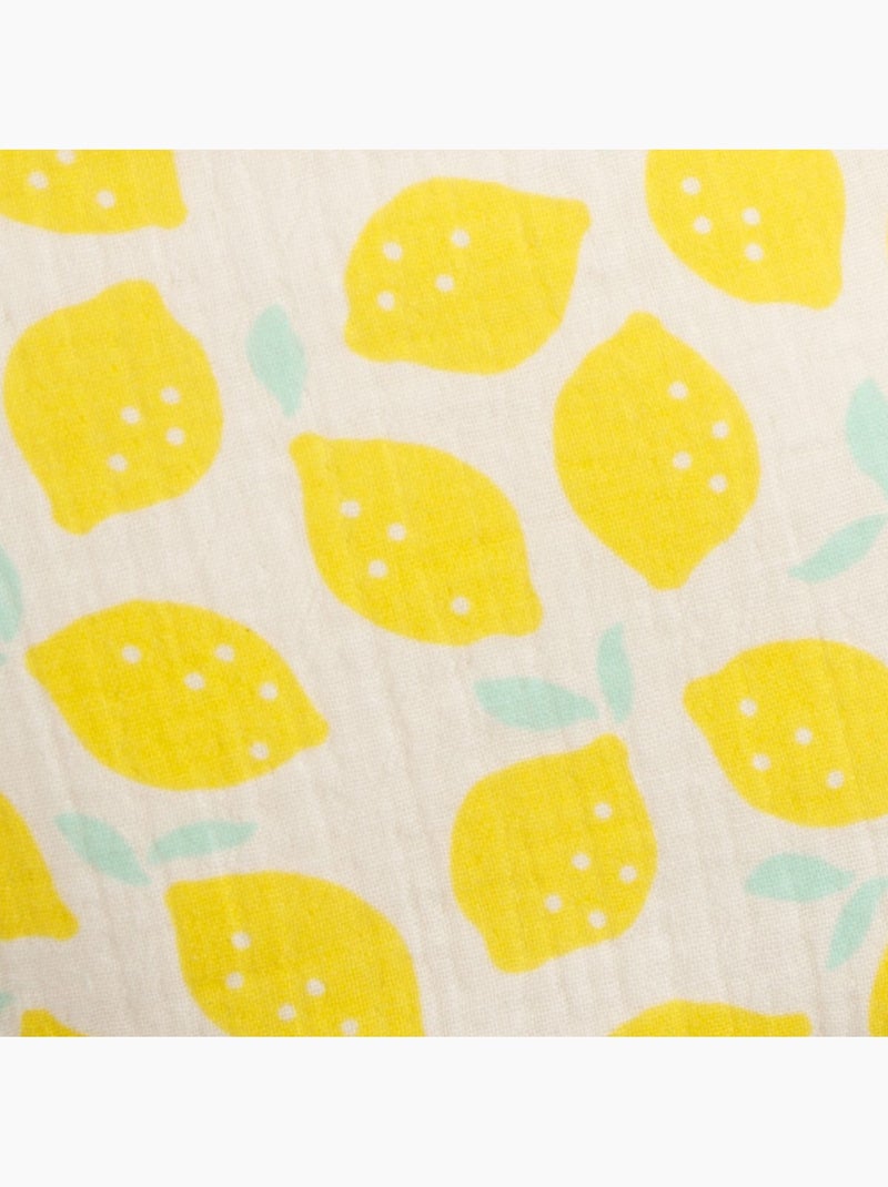 Sac banane en gaze de coton imprimé citron - SAUTHON Jaune - Kiabi