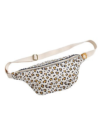 Sac banane en gaze de coton imprimé léopard - SAUTHON