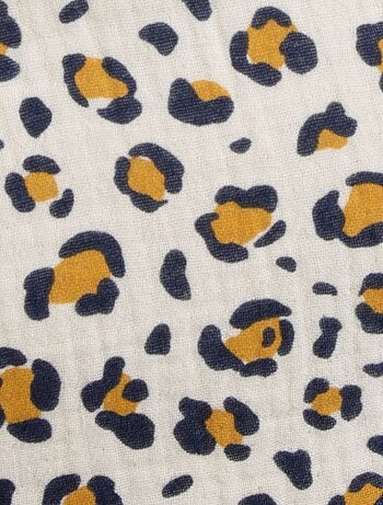 Sac banane en gaze de coton imprimé léopard - SAUTHON