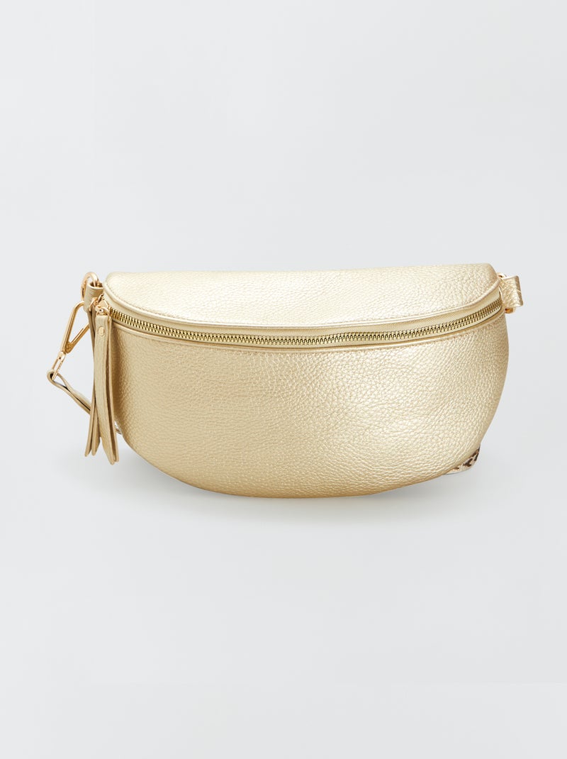 Sac banane en simili Doré - Kiabi