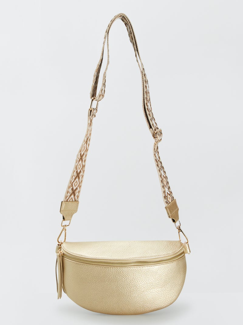 Sac banane en simili Doré - Kiabi