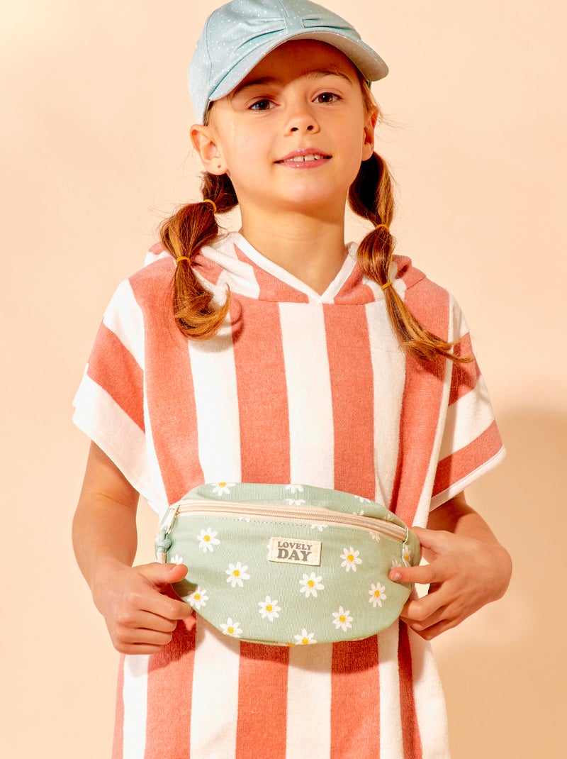 Sac banane en toile imprimée Bleu - Kiabi