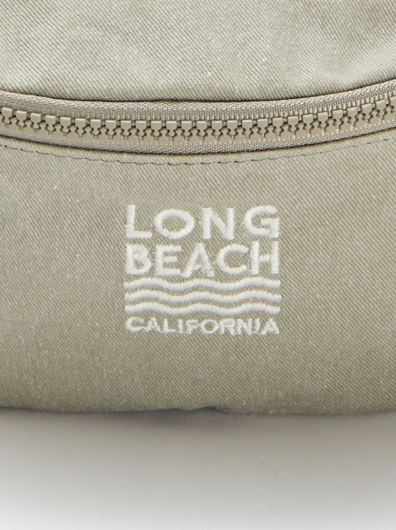 Sac banane en toile Vert - Kiabi