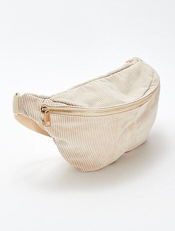 Sac banane en velours côtelé
