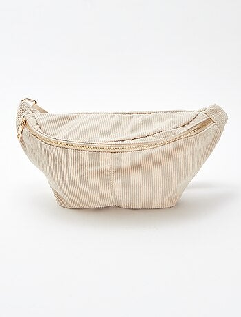 Sac banane en velours côtelé