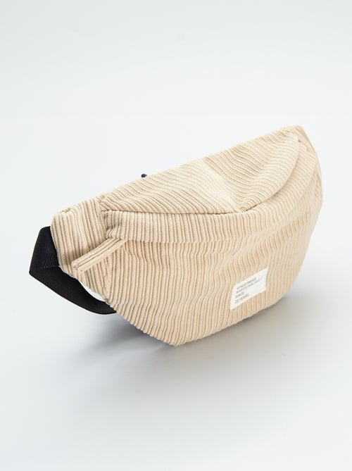 Sac banane en velours côtelé - Kiabi