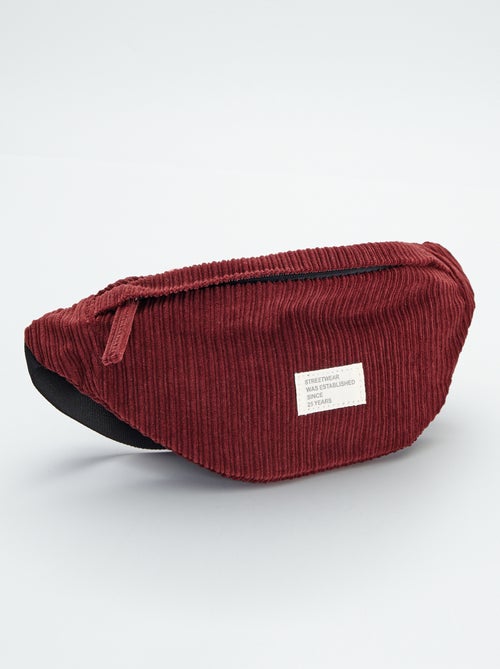 Sac banane en velours côtelé - Kiabi