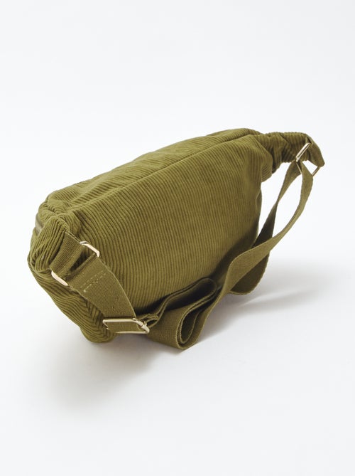 Sac banane en velours côtelé - Kiabi