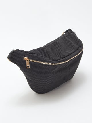 Sac banane en velours côtelé