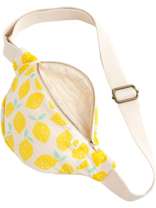 Sac banane enfant en gaze de coton imprimé citron - SAUTHON - Kiabi